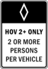 Hov Lane Only Clip Art